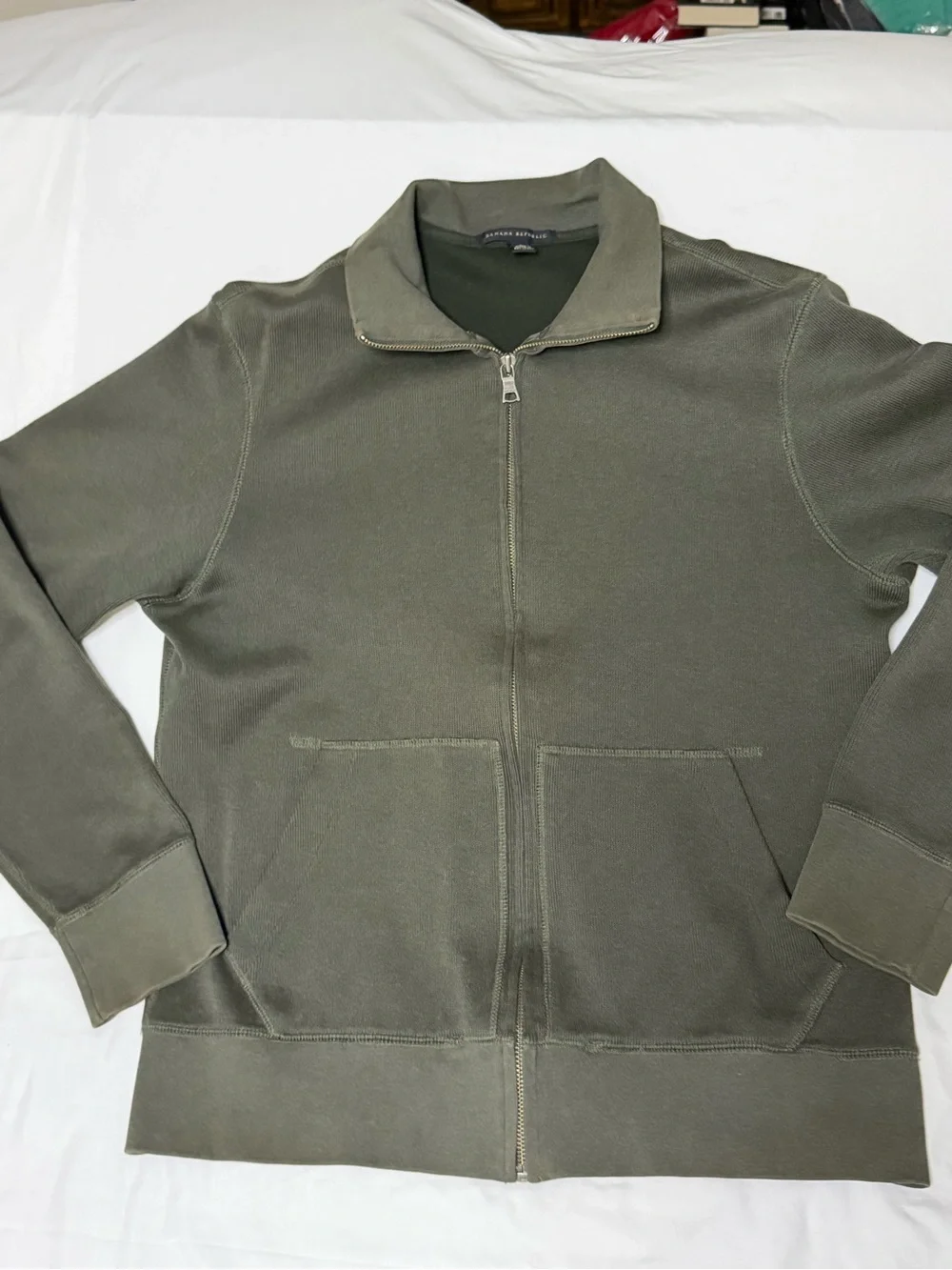 Banana Republic Men’s M Olive Green 100% Cotton Utility Jacket Fall 2006